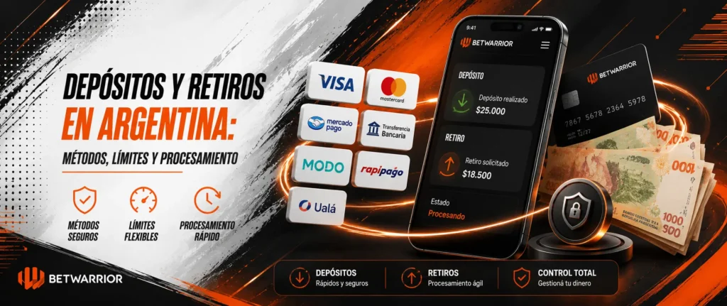 Depósitos y retiros en Argentina